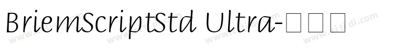 BriemScriptStd Ultra字体转换